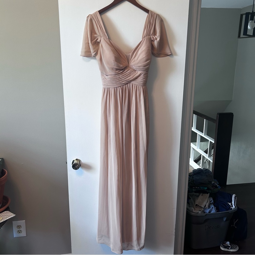 AZAZIE LIANNE A Line Chiffon Dress